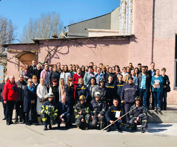 Зустріч з представниками Головного управління ДСНС України в Одеській області  та проведення об'єктового тренування