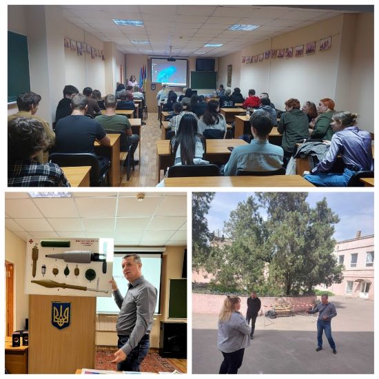 Проведення заняття  та відпрацювання ситуації «Перші дії  керівника, персоналу та студентів  при знаходженні небезпечних знахідок
